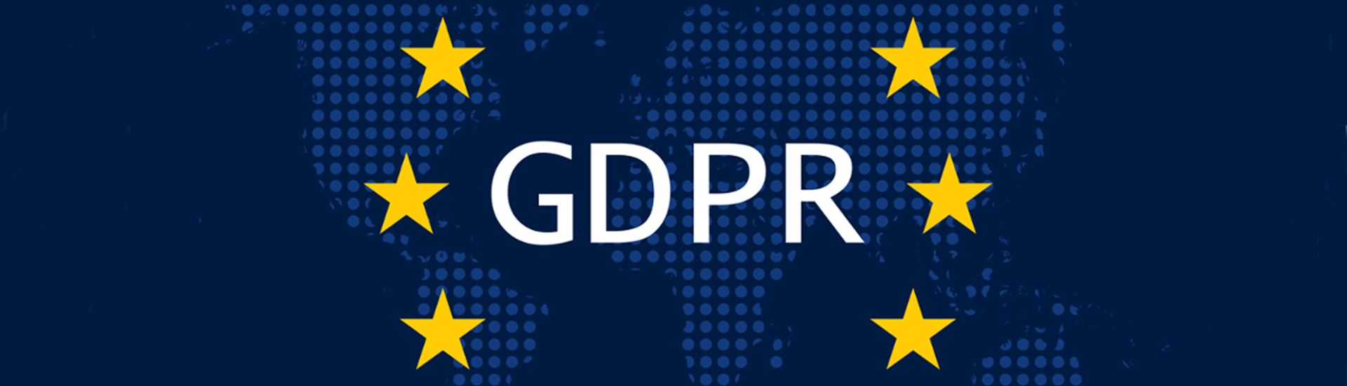 Toppbild av EU-stjärncirkel med text: GDPR